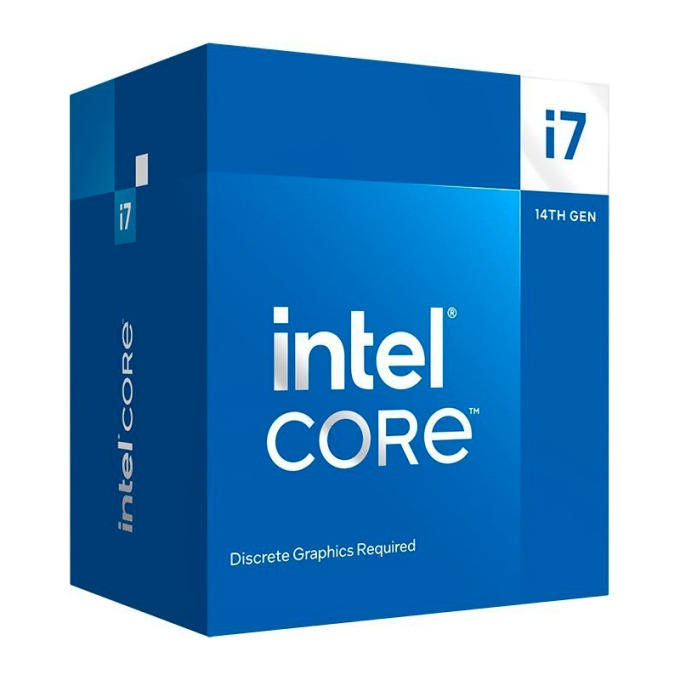 Procesador Intel Core i7-14700F 2.10/5.40GHz, 33 MB Intel Smart Cache, LGA1700, 65W/219W / Intel