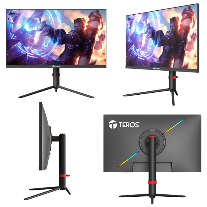 Monitor Gaming Teros TE-2472G, 24.5pulgadas, 240Hz, 1920x1080, Full HD, HDMI / DP, PLANO Gamer / Teros