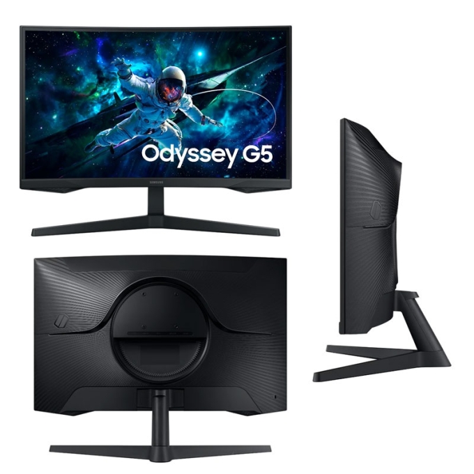 Monitor Samsung Odyssey G5 27pulgadas QHD (2560x1440), 1 x HDMI 2.0, 1 x DP 1.2, 1 x Audifono Curvo Gamer / Samsung