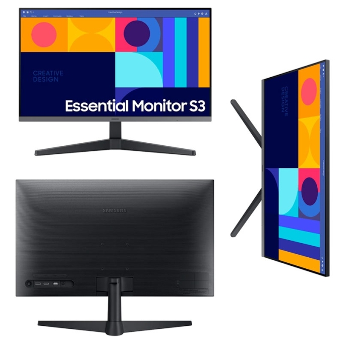 Monitor Samsung Essential S3 de 27pulgadas, FHD IPS 1920x1080, 1 x HDMI 1.4, 1 x DP 1.2 / Samsung