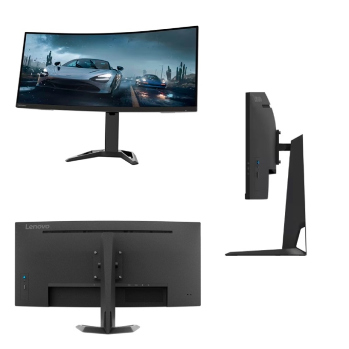 Monitor Lenovo G34w-30, 34pulgadas WLED VA UWQHD 21:9 1ms 165Hz Curvo HDMIx2 / DPx1 / Parlantes (3Wx2) Gamer UltraWide / Lenovo