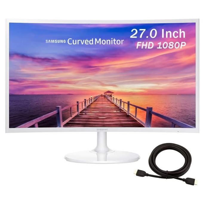 Monitor Samsung 27pulgadas Curvo, 1920x1080 FHD, HDMI / VGA / Audio - LC27F391FHNXZA / Samsung