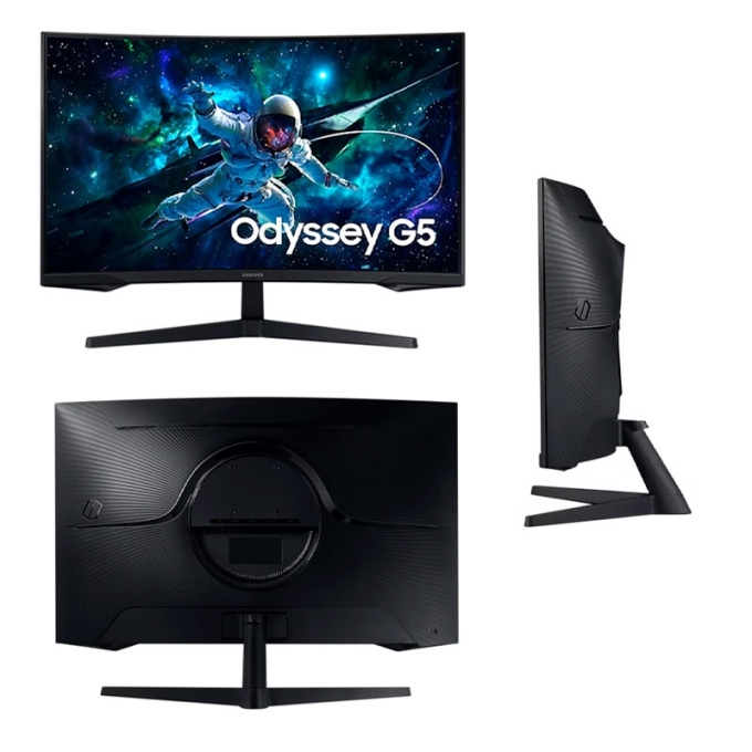 Monitor Samsung Odyssey G5 32pulgadas QHD (2560x1440), 1xHDMI 2.0, 1xDP 1.2, 1xAudifono Curvo Gamer / Samsung