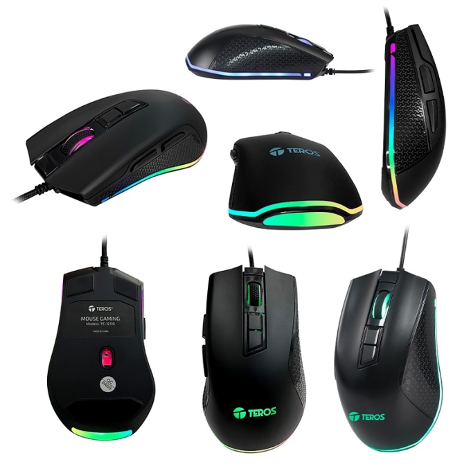 Mouse gamer TE-1211G mouse para juegos con cable / Teros