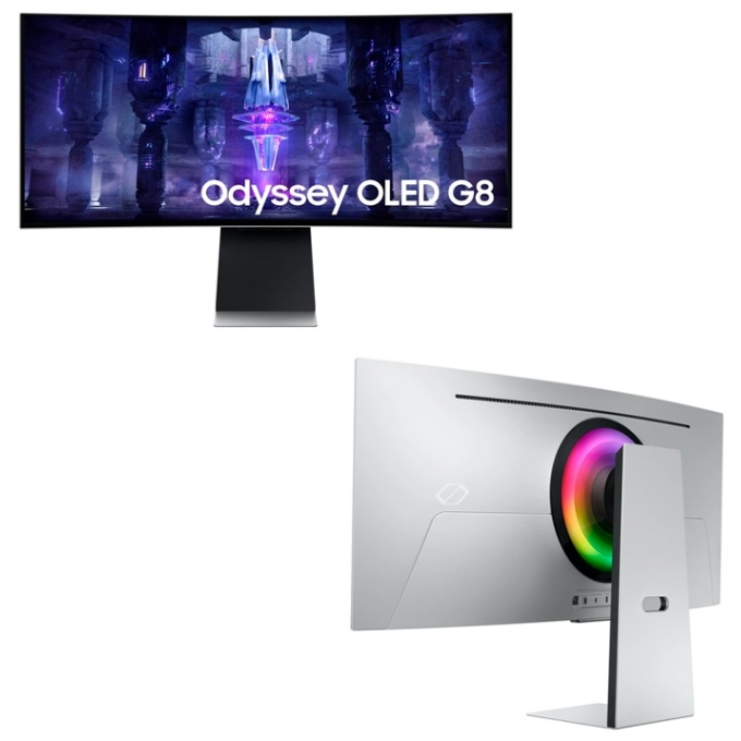 Monitor Samsung Gaming Odyssey G8 34pulgadas OLED, Procesador Neo Quantum Curvo Gamer / Samsung