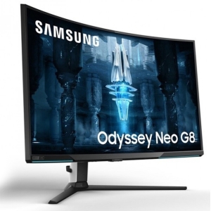 Monitor Samsung Gaming Odyssey G8 34 OLED, Procesador Neo Quantum Curvo Gamer