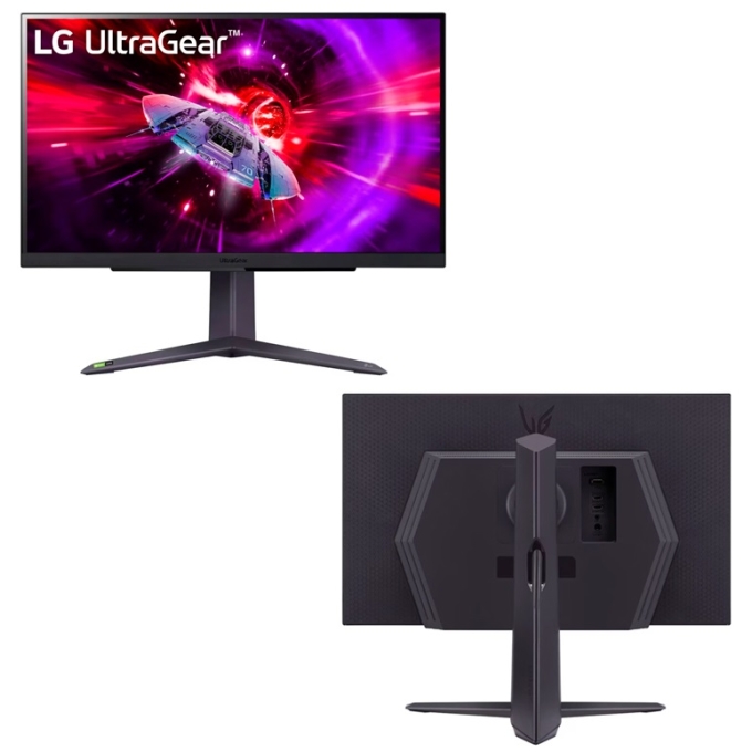 Monitor Gaming LG 27pulgadas UltraGear 27GR75Q, QHD IPS (2560x1440) 165Hz, HDMI x2, DP x1, HP-Out x1 Gamer / LG