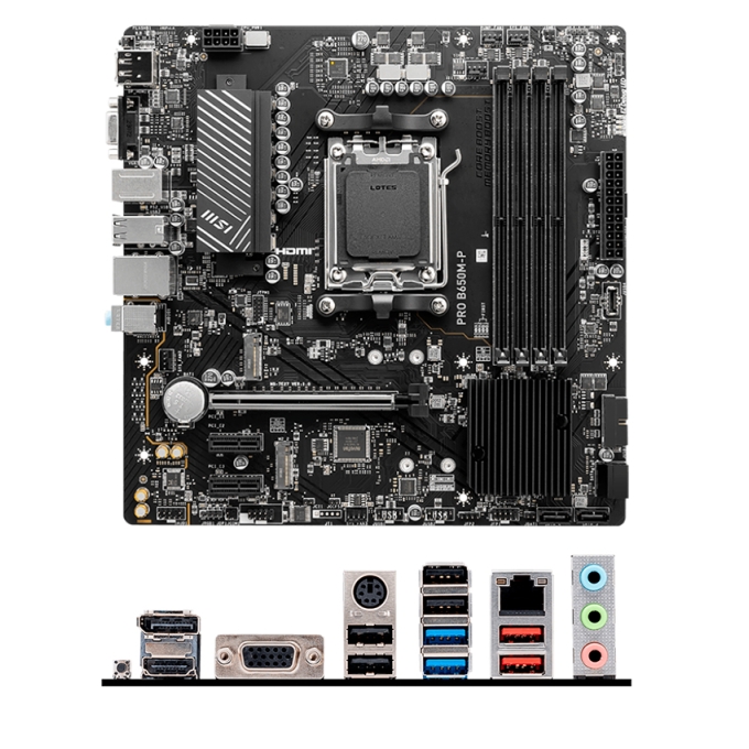Motherboard MSI PRO B650M-P, Chipset AMD B650, Socket AMD AM5, mATX / MSI