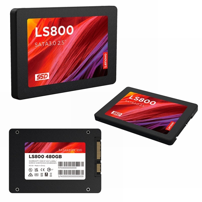 Disco Duro Estado Solido SSD Lenovo LS800, 480GB, SATA III, 6.0 Gb/s, 2.5pulgadas / Lenovo