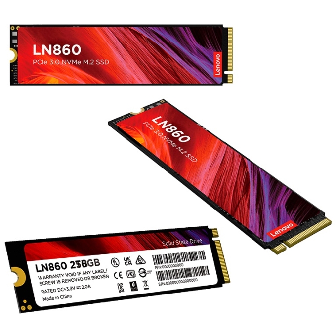 Disco Duro Estado Solido SSD Lenovo LN860, 2TB, M.2 2280, PCIe Gen 3 x4, NVMe 1.4 / Lenovo