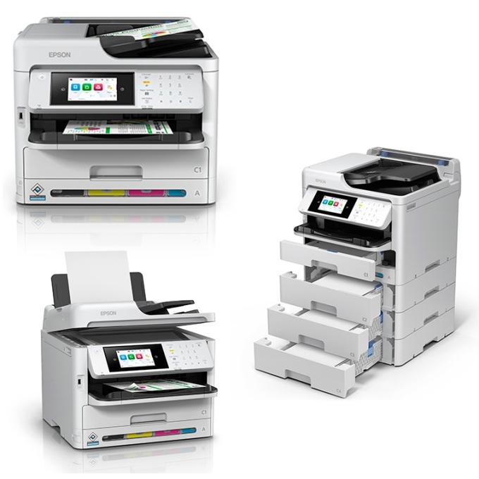 Impresora Multifuncion Epson WorkForce Pro WF-C5890 Imprime / Escanea / Copia / Fax / LAN / WiFi Inalambrica / USB / Epson