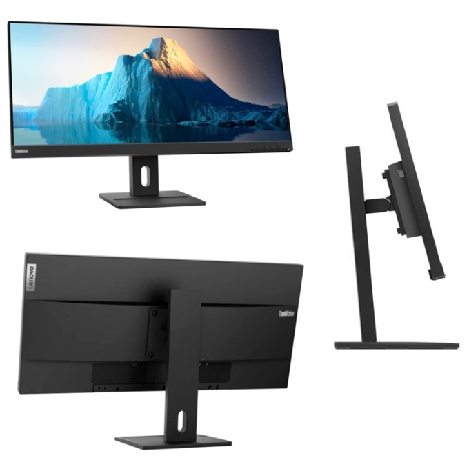 Monitor Lenovo ThinkVision E29w-20, 29pulgadas 2560x1080 WLED IPS HDMI/DP Color Raven Black UltraWide / Lenovo