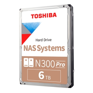 Disco duro Toshiba N300 PRO NAS, 6TB, SATA 6.0Gb/s, 7200rpm, 512MB Cache, 3.5.