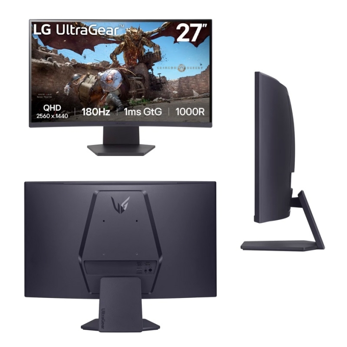 Monitor Gamer LG 27pulgadas UltraGear Curvo (1000R) QHD VA (2560x1440) HDMIx2/DP/HP-OUT / LG