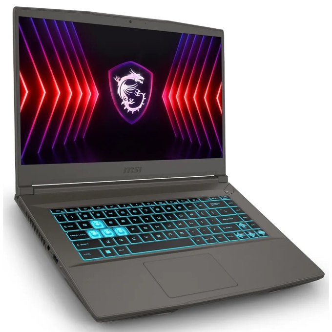 Laptop MSI Thin 15 B12UDX, Intel i5-12450H, Memoria RAM 16G, Disco Solido 512Gb SSD, Video NVIDIA GeForce RTX 3050 6Gb, Pantalla 15.6pulgadas Full HD 1920x1080, Gamer / MSI