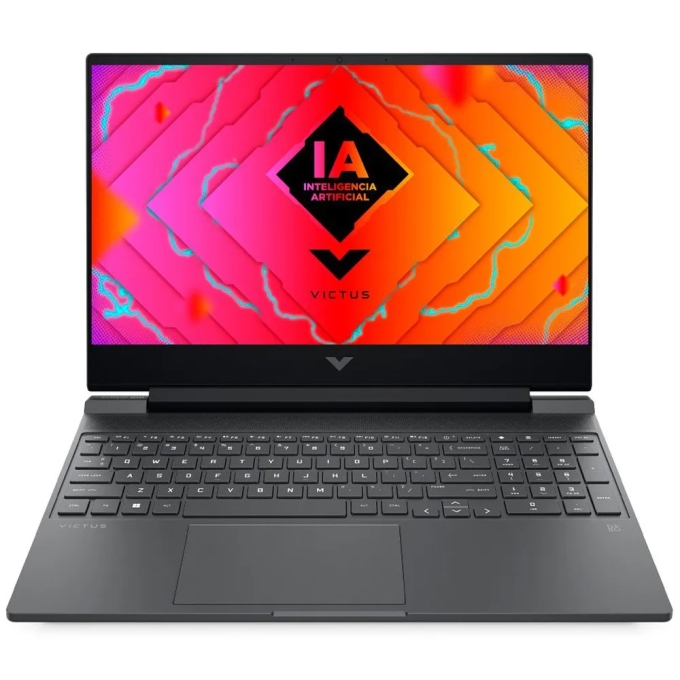 Laptop HP VICTUS 15-fb2002la, AMD Ryzen5 8645HS, Memoria RAM 8G, Disco Solido 512Gb SSD, Video NVIDIA GeForce RTX 3050 6GB, Pantalla 15.6pulgadas Full HD, Win11 Home, Gamer / HP