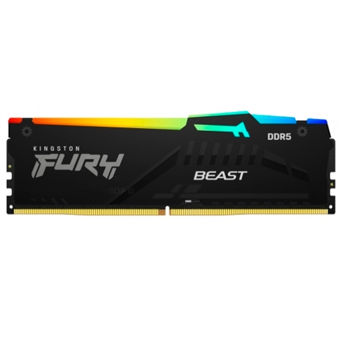 Memoria RAM Kingston Fury Beast 8GB DDR5-5600MHz PC5-44800 CL40, 1.25V, 288-Pin, XMP 3.0, RGB DIMM / Kingston