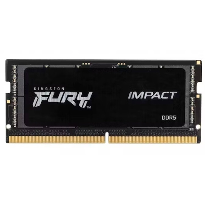 Memoria RAM Kingston Fury Impact 16GB DDR5-4800MHz, PC5-38400, CL38, 1.1V, 262-pin SODIMM / Kingston