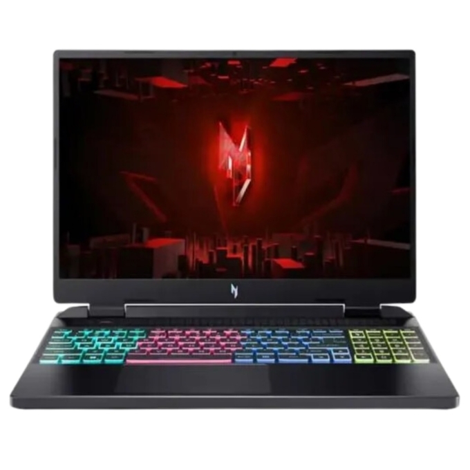 Laptop Acer Nitro, Intel i5-13500H 4.7Ghz, Memoria RAM 8Gb DDR5, Disco Solido 512Gb SSD, Video Nvidia RTX4050 6GB, Pantalla 16pulgadas WUXGA, Obsidian black, Gamer AN16-51-54NQ / Acer