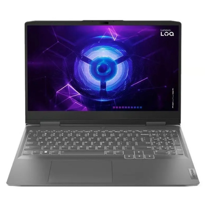 Laptop Lenovo LOQ 15IRX9, Intel i7-13650HX, Memoria RAM 12Gb, Disco Solido 512Gb SSD, Video NVIDIA GeForce RTX 3050 6GB, Pantalla 15.6pulgadas Full HD, Gamer 83DV00FHLM / Lenovo