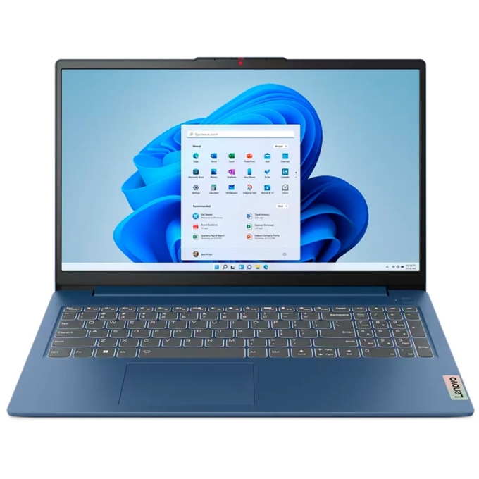 Laptop Lenovo IdeaPad Slim 3, Intel i5-12450H, Memoria RAM 16Gb, Disco Solido 512Gb SSD, Pantalla 15.6pulgadas Full HD, Azul Abyss, 15IAH8 / Lenovo