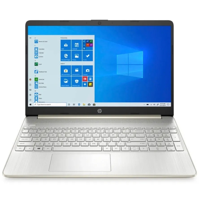 Laptop HP 15-ef2500la, AMD Ryzen7 5700U, Memoria RAM 16Gb, Disco Solido 512Gb SSD, Pantalla 15.6pulgadas HD, Plata, Oro palido / HP