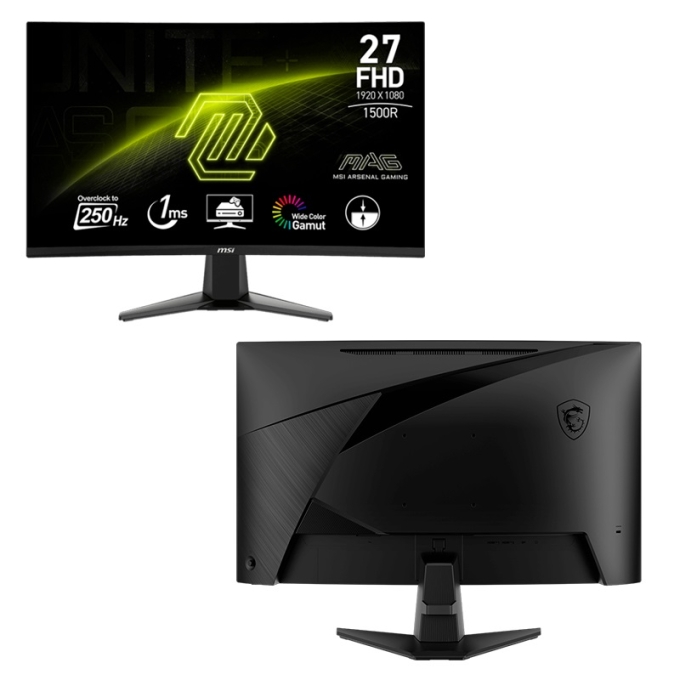 Monitor curvo Gaming MSI MAG-27C6X, 27pulgadas FHD VA, 250 Hz, 1 ms, HDMI, DP Gamer / MSI