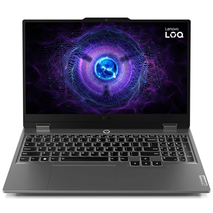 Laptop Lenovo LOQ, Intel i5-12450HX, Memoria RAM 8Gb DDR5, Disco Solido 512Gb SSD, Video Nvidia RTX 3050 6Gb, Pantalla 15.6pulgadas FHD, Gamer, 15IAX9 / Lenovo