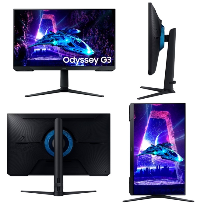 Monitor plano Gaming SAMSUNG Odyssey G3, 27pulgadas FHD VA, HDMI, Display Port, HAS, negro Gamer / Samsung