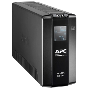 UPS de linea interactiva APC Pro BR650MI - 650VA/390W - Torre - AVR - 12Hora(s) Recharge - 230 V AC Salida - Onda Sinusoidal Escalonada - 6 x Battery/Surge Outlet by Schneider Electric Back-UPS