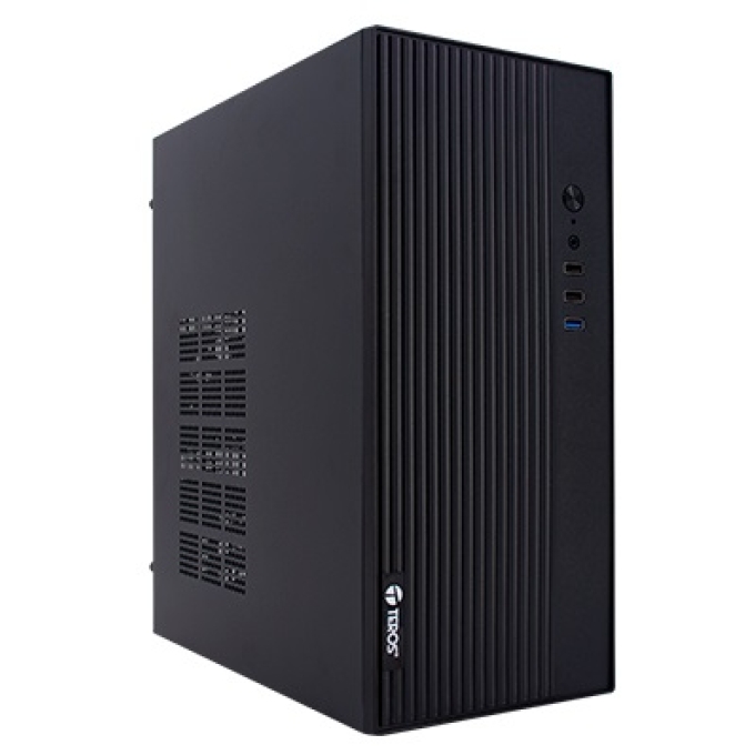 Case TEROS TE-1035S, Mini Tower ATX, 250 W, USB 3.0 / 2.0, audio HD, negro / Teros