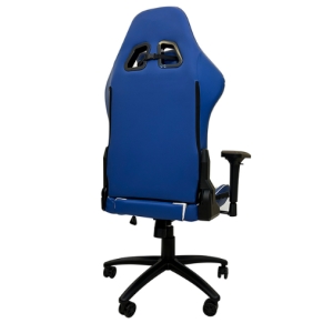 Silla Gamer TEROS TE-8126B, azul y blanco / Teros