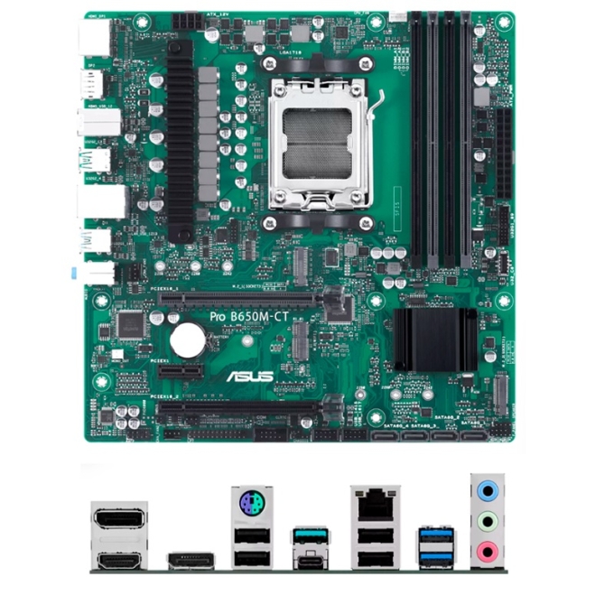 Motherboard ASUS Pro B650M-CT-CSM, Chipset AMD B650, Socket AMD AM5, mATX / Asus