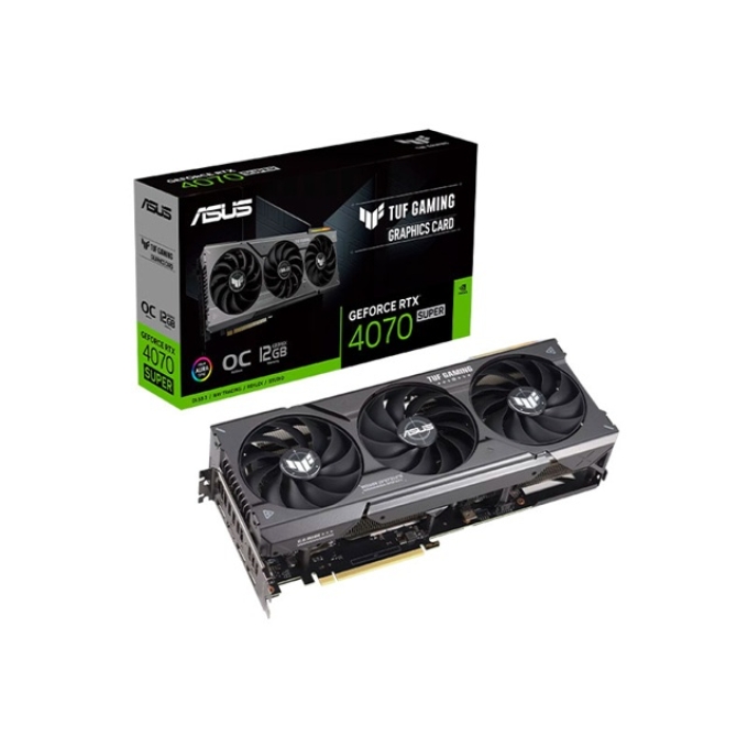 Tarjeta de video ASUS TUF GAMING RTX4070 SUPER 12GB OC EDITION GDDR6X / Asus