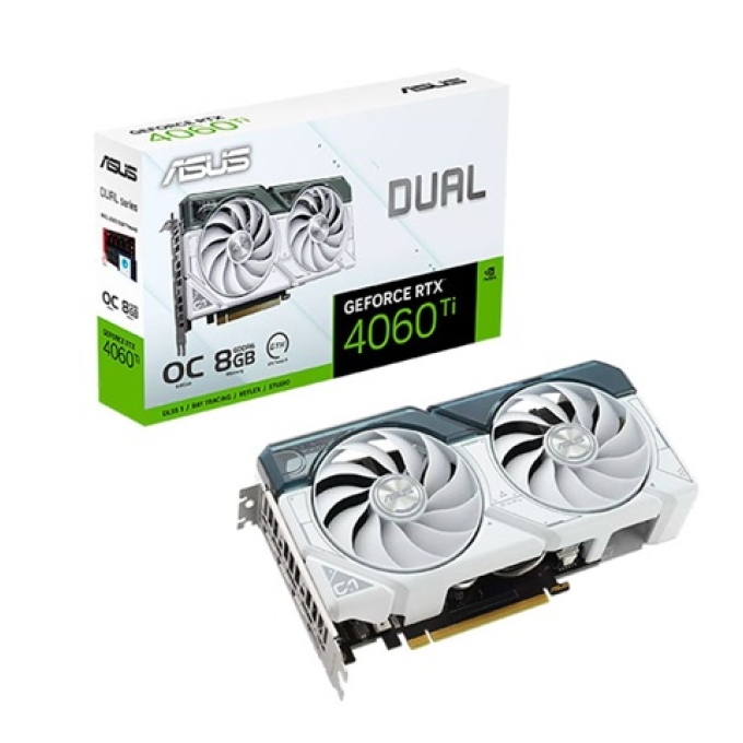 Tarjeta de video ASUS GEFORCE RTX4060TI 8GB WHITE DUAL GDDR6 / Asus