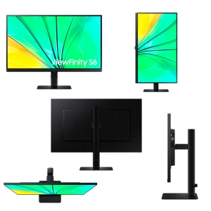 Monitor Samsung 27pulgadas ViewFinity S6, QHD (2560x1440), IPS, HDMI/DP/HP_OUT/USB x 3 / Samsung