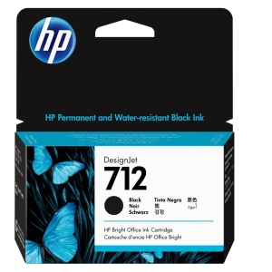 Cartucho De Tinta HP 712A Black 38ML (3ED70A) T210/T230/T250/T630/T650