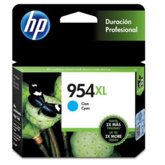 Cartucho De Tinta HP 954XL CYAN (L0S62AL) OF 8710 / HP