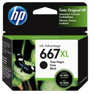 Cartucho De Tinta HP 667XL Black (3YM81AL) 1275/2374/2375/2376/2775/2776