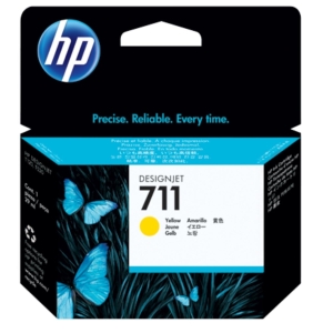 Cartucho De Tinta HP 711 Yellow 29ML (CZ132AL) T120/ T520