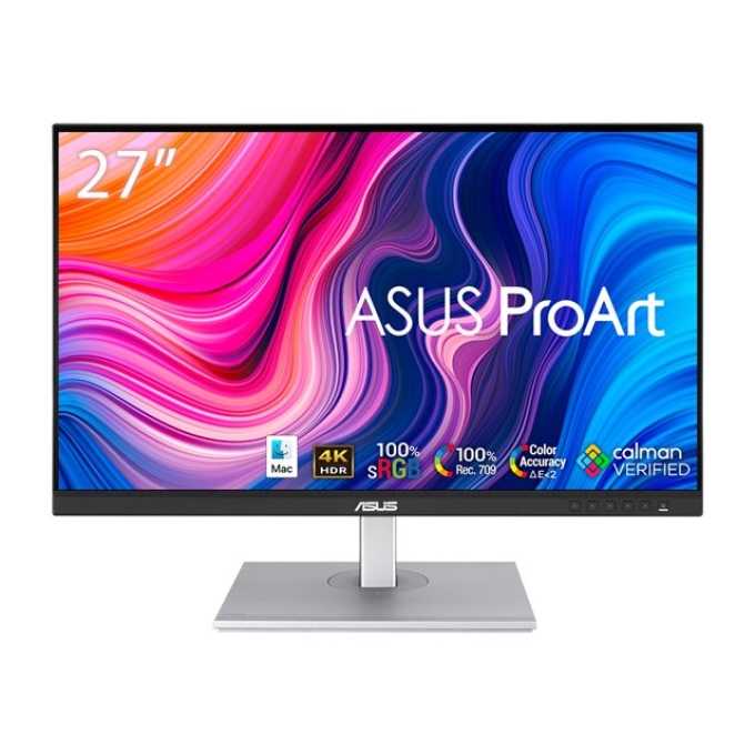 Monitor LED - 27pulgadas 3840 x 2160 4K 60 Hz-IPS-350 cd/m²-1000:1-HDR10-5 ms-2xHDMI, DisplayPort, USB-C-altavoces PA279CV / ASUS