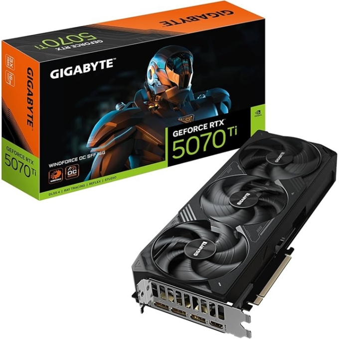 Tarjeta de video Gigabyte - PCI Express 5.0 x16 - AMD amd GeForce RTX 5070 Ti-GDDR7-DisplayPort / HDMI GV-N507TGAMING OC-16GD / Gigabyte