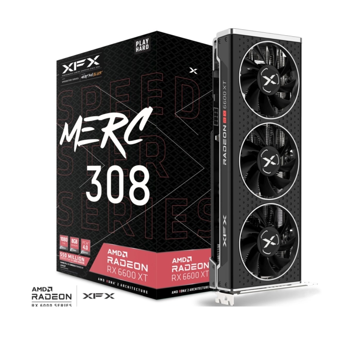 Tarjeta de Video XFX Radeon RX 6600 XT 8GB GDDR6 Speedster MERC 308 / XFX