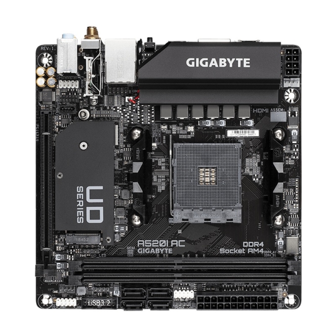 Placa Madre Mainboard Motherboard GIGABYTE AMD A520I AC / GIGABYTE
