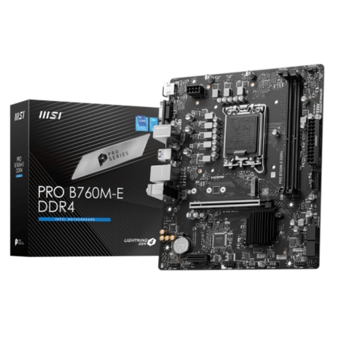 PLACA MADRE MAINBOARD MOTHERBOARD INTEL MSI PRO B760M-E DDR4 911-7D48-061 911-7D48-061 / MSI