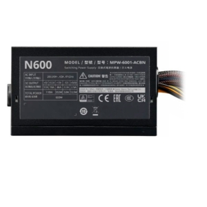 FUENTE COOLER MASTER ELITE NEX N600 230V A/US CABLE MPW-6001-ACBN-BPH MPW-6001-ACBN-BPH / COOLER MASTER