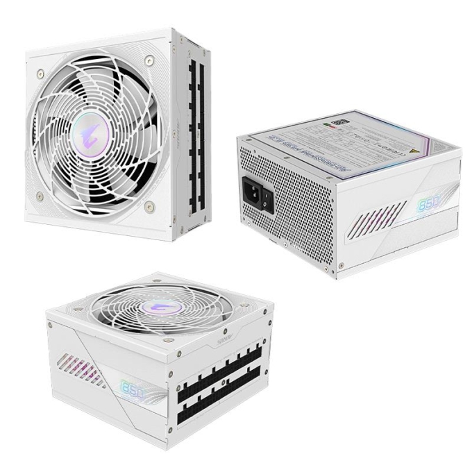 Fuente de alimentacion Gigabyte GP-AE850PM PG5 ICE, 850W, 80 PLUS Platinum, Formato ATX. / Gigabyte