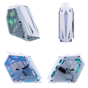 Case gamer TEROS TE-1316G, Mid Tower, USB 3.0 / USB 2.0, audio, ventilador ARGB, blanco