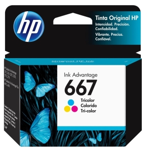 Cartucho De Tinta HP 667 Tricolor (3YM78AL) 1275/2374/2375/2376/2775/2776