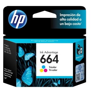 Cartucho De Tinta HP 664 Tricolor (F6V28AL) 1115/2135/3635/4535/4675
